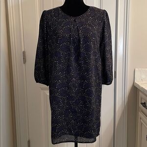 Forever 21 Black, Blue and Purple Textured Dress